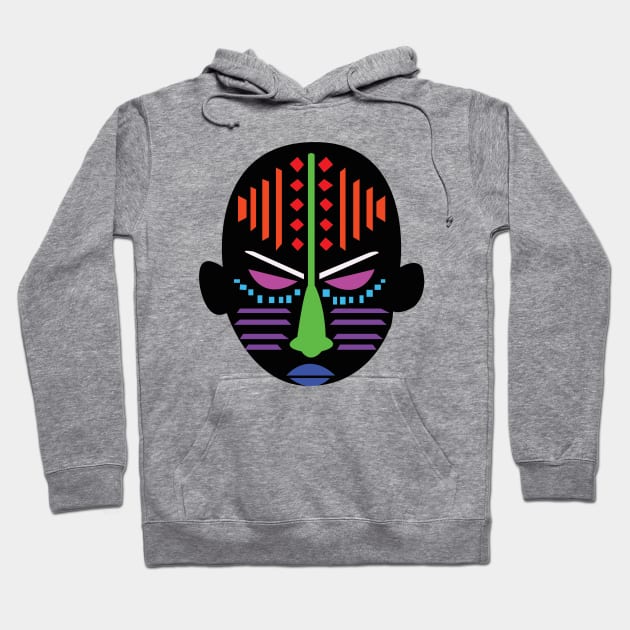 African Mask Hoodie by Amaze